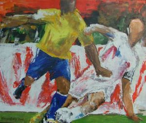 Peinture de Rene Vincent-Viry: France Brésil