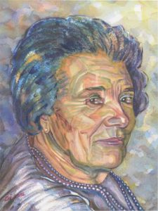 Peinture de Gerard SERVAIS: Simone, ma mère