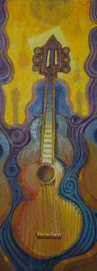 Peinture de Jean Micheli: Danse de la guitare