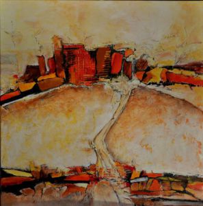 Peinture de Monique Attard: Vers la colline