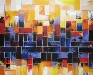 Peinture de Olivia BOA: Sunset on City