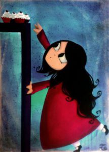 Peinture de hakata ooh: Dis donc toi...je croyais que tu n'avais plus faim