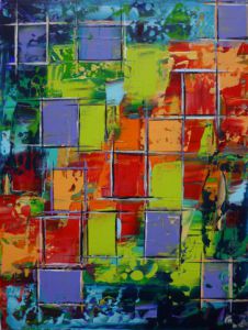 Peinture de Olivia BOA: Poppie's chessboard