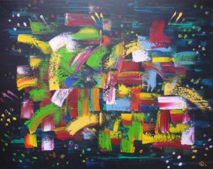 Peinture de Olivia BOA: Par quatre Chemins