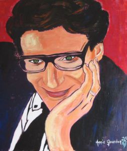 Peinture de annie gourden: yves saint laurent