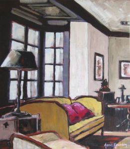 Peinture de annie gourden: détente intérieure