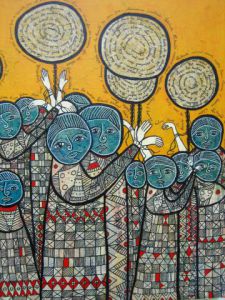 Peinture de ANTOINE MELLADO: Aliénés de tous les pays , libérez-vous!