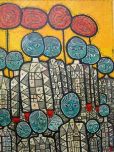 Peinture de ANTOINE MELLADO: A travers moi des voix proscrites.