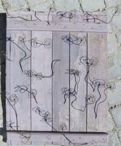 Peinture de carole zilberstein: volet aux immortelles