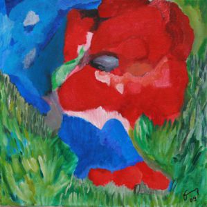 Peinture de Albert Enz: Coquelicot