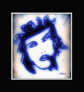 Art_numerique de chara: Homme bleu..