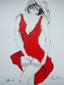 Peinture de MICHEL GAMBIER: Vive le vent