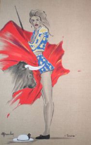 Peinture de MICHEL GAMBIER: Torera