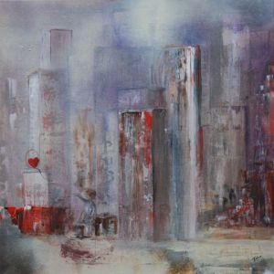 Peinture de Felix: SOLITUDE URBAINE