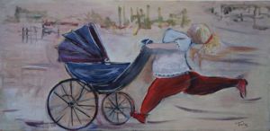 Peinture de Felix: MATERNITE GALOPANTE