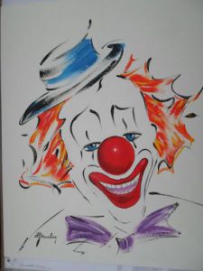 Peinture de MICHEL GAMBIER: Sans titre Esquisse E 60