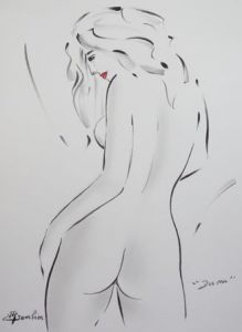 Peinture de MICHEL GAMBIER: Dos nu