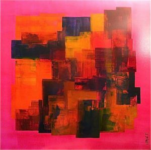 Peinture de LEPRIN: LA VIE EN ROSE ACT 11