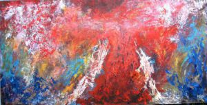 Peinture de Marie-Jose NOUGALIAT: Fusion II