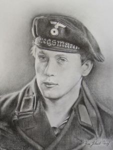 Dessin de Jean Kirsch: Portrait d'Helmut Kirsch