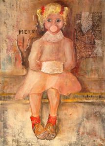 Peinture de Felix: EN  ATTENDANT LE METRO