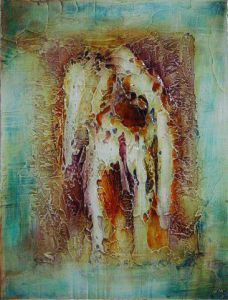 Peinture de Bernard CHOPIN : l'homme qui marche