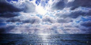 Peinture de Eleonore Bernair: seascape 6-2014