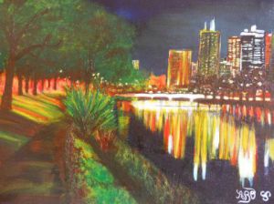 Peinture de A BRUNELLO: que la nuit est belle