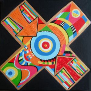 Peinture de MURIEL AUSTRUY: croix 2