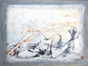 Dessin de Monick Bres : Monts d'Auvergne