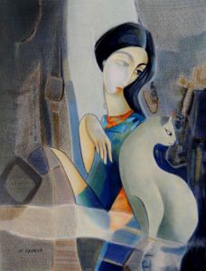 Dessin de Noureddine ZEKARA  : Femme a