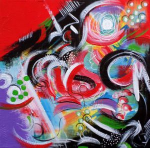 Peinture de CHANTAL LE GUILLARME: Urgence du signe