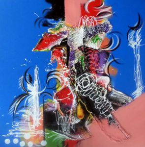 Peinture de CHANTAL LE GUILLARME: Urgence du signe