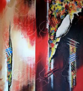 Peinture de CHANTAL LE GUILLARME: Urgence du signe