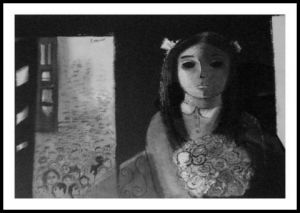 Peinture de Monique Bossicart: LA MARCHE BLANCHE _ CHINE