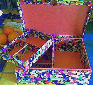 Artisanat de martine zendali: boîte à couture