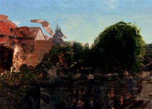 Art_numerique de Agnes Kerboriou: Les restes du château