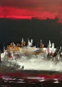 Peinture de LEPRIN: GRAIN DE FOLIE