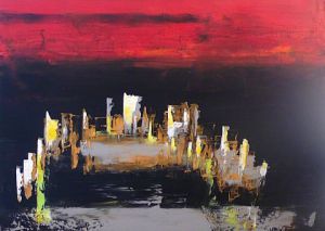 Peinture de LEPRIN: SOLEIL LEVANT