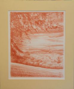 Dessin de Daniel PIERRE dit HUBERT: Pont de normandie