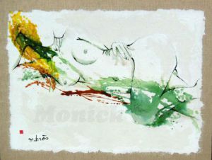 Dessin de Monick Bres : Pulpeuse ou Les 4 saisons