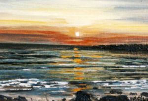 Peinture de Catherine Dutailly: Lumières du marais