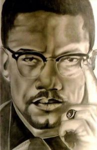 Dessin de Ferge charly: Malcolm x
