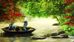 Peinture de Jacques MONCHO: La belle prise