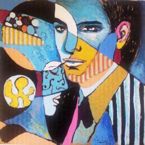 Peinture de Raphaelle Giordano: Ma bulle dans ta bulle