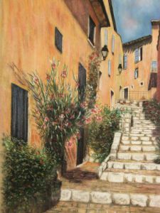 Dessin de Valerie GRISOTTO: L'ile des pêcheurs, Italie