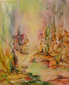 Peinture de janine chetivet: sans titre