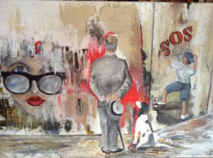 Peinture de Felix: Devant le mur