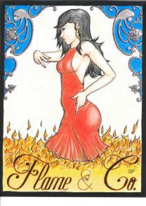 Dessin de voil demonts: flame and co