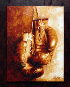 Peinture de guionie jean: Face à soi même